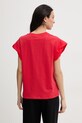 Ρούχα Twinset T-shirt γυναικείο 261LL2MLL κόκκινο