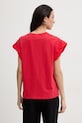 Ρούχα Twinset T-shirt γυναικείο 261LL2MLL κόκκινο