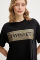 Twinset t-shirt czarny 261LB2SAA