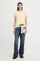 Levi's T-shirt basic damski bawełniany T2 PERFECT 005J2 żółty SS26