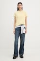 Levi's T-shirt basic damski bawełniany T2 PERFECT 005J2 żółty SS26