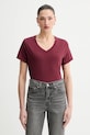 Levi's t-shirt bawełniany T2 PERFECT V bawełna czerwony 005J6