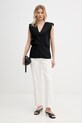 Trussardi blúzka dámska z viskózy D451A000393N čierna SS26