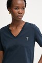 Trussardi T-shirt damski bawełniany granatowy G1266000228N
