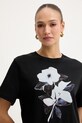 Trussardi t-shirt bawełniany czarny G1326100244N