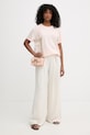 Twinset t-shirt basic damski bawełniany 261TT2450 różowy SS26
