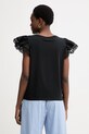Odjeća Twinset majica za žene od pamuka 261TT2064 crna
