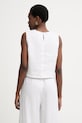 Oblečenie Twinset top dámsky ľanový 261TT2303 biela
