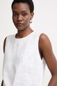 Twinset top dámsky ľanový biela 261TT2303