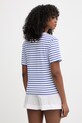 Odzież Twinset t-shirt damski bawełniany z elastanem 261LM2GBB niebieski