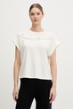 Emporio Armani Underwear t-shirt damski z bawełny beżowy EW000616.AF20243