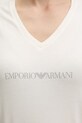 Emporio Armani Underwear t-shirt damski z bawełny EW000409.AF19026 beżowy