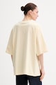 Odzież Gestuz t-shirt oversize damski bawełniany 10911064 beżowy