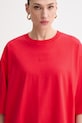 Gestuz t-shirt oversize damski bawełniany czerwony 10911064