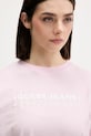 Guess Jeans t-shirt damski bawełniany różowy W6GI04.K8HM0