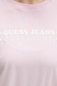 Guess Jeans t-shirt damski bawełniany W6GI04.K8HM0 różowy