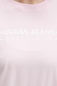 Guess Jeans t-shirt damski bawełniany W6GI04.K8HM0 różowy