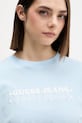 Guess Jeans t-shirt damski bawełniany niebieski W6GI04.K8HM0