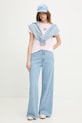 Guess Jeans majica ženska pamučna W6GI45.K8HM0 roza SS26