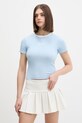 Guess Jeans t-shirt damski niebieski W6GPA9.KF641