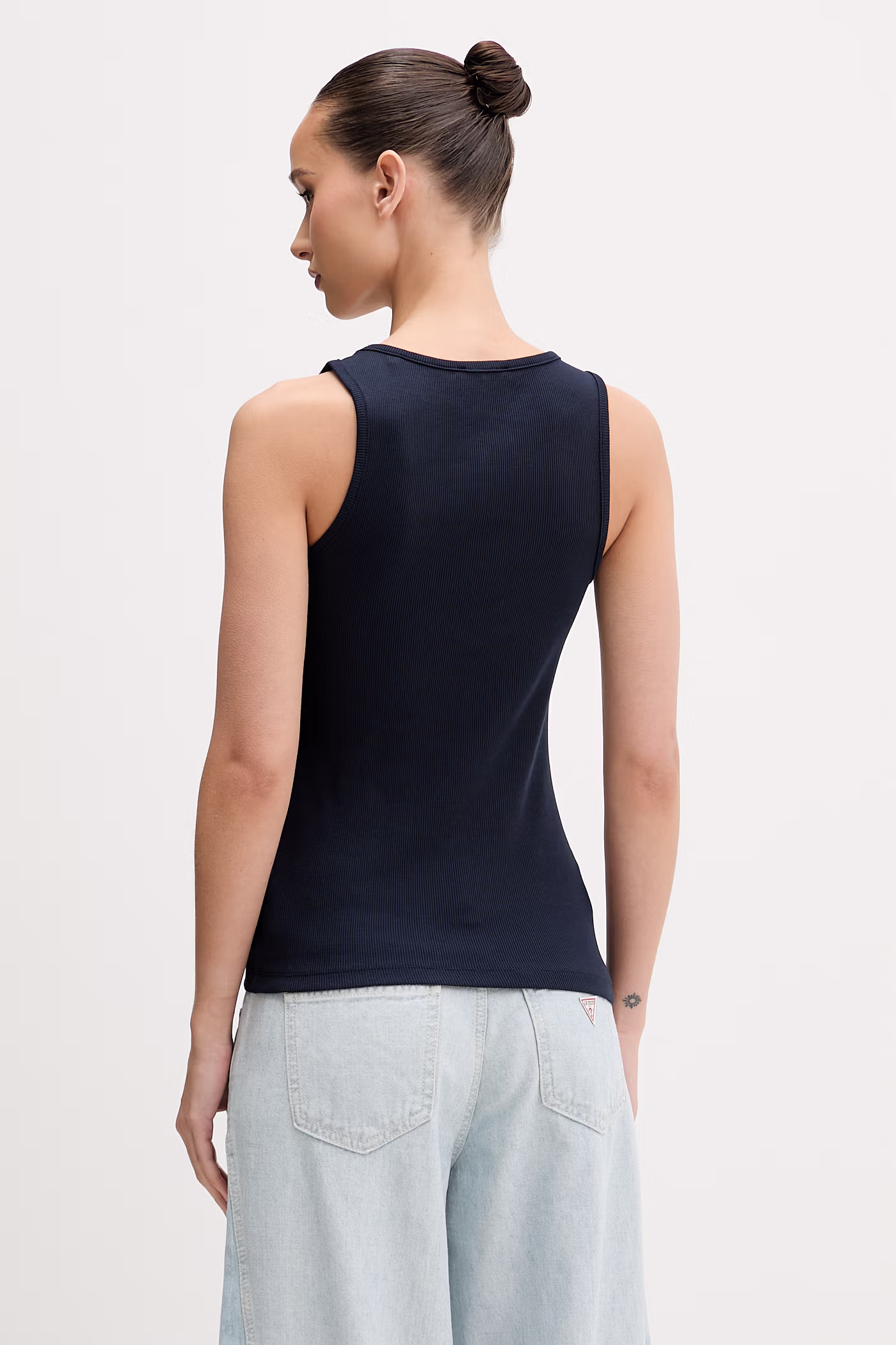 Ρούχα Guess Jeans Τοπ Γυναικείο W6GPZ2.KA0H1 σκούρο μπλε