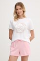 Guess T-shirt γυναικείο CORINNE λευκό E6GI01.K68D2