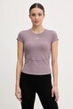 adidas by Stella McCartney t-shirt treningowy damski fioletowy JY8139