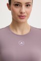 adidas by Stella McCartney t-shirt treningowy damski fioletowy JY8139
