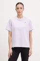 adidas by Stella McCartney t-shirt treningowy damski z bawełną fioletowy JZ0689