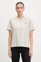 adidas by Stella McCartney t-shirt treningowy damski z bawełną beżowy JZ0691