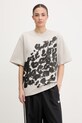 adidas by Stella McCartney t-shirt damski bawełniany JZ0699 beżowy SS26