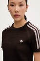 adidas Originals футболка женская ажурная коричневый KC6480