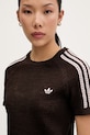 adidas Originals футболка жіноча ажурна коричневий KC6480
