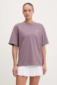 adidas by Stella McCartney t-shirt damski bawełniany fioletowy KC8824