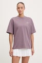 adidas by Stella McCartney t-shirt damski bawełniany fioletowy KC8824