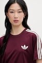 adidas Originals T-shirt γυναικείο μπορντό KD1349