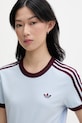 adidas Originals T-shirt damski z bawełną niebieski KD3684