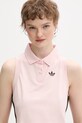 adidas Originals top damski bawełniany z elastanem różowy KD3703