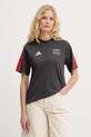 adidas t-shirt damski bawełniany x Audi szary KF9081