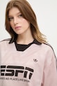 adidas Originals t-shirt oversize damski różowy KG3611