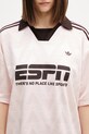 adidas Originals t-shirt oversize damski różowy KG3611