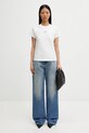 MM6 Maison Margiela t-shirt bawełniany S52GC0327.M20170 biały