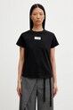 MM6 Maison Margiela t-shirt bawełniany bawełna czarny S52GC0327.M20170