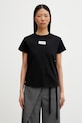 MM6 Maison Margiela t-shirt bawełniany bawełna czarny S52GC0327.M20170