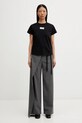 MM6 Maison Margiela t-shirt bawełniany S52GC0327.M20170 czarny
