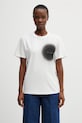 MM6 Maison Margiela t-shirt bawełniany nadruk biały S52GC0364.M20048