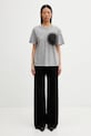 MM6 Maison Margiela t-shirt bawełniany S52GC0364.M20048 szary
