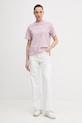 United Colors of Benetton t-shirt bawełniany 3BVXD10BY różowy SS26