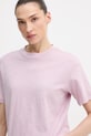 United Colors of Benetton t-shirt bawełniany różowy 3BVXD10BY
