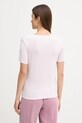 Odzież United Colors of Benetton t-shirt bawełniany 3GA8E16A2 różowy